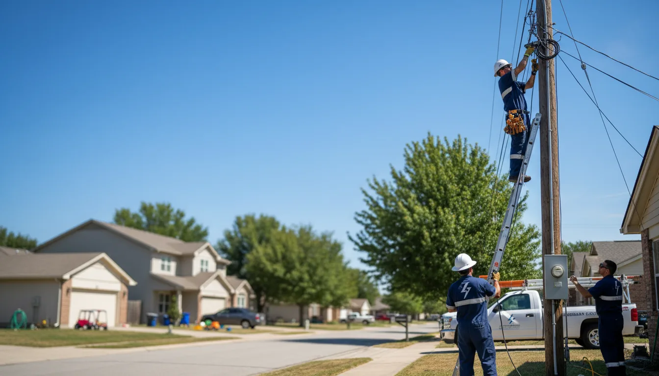 Residential electrician providing installation services in Lake Saint Louis, MO